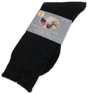 1 Pair Merino Wool Blend Work Socks Thermal Hiking Winter Warm Socks - Black - 7-11 V563-BB-1MWSOX-BLK-7_11