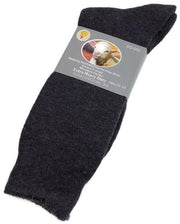 1 Pair Merino Wool Blend Work Socks Thermal Hiking Winter Warm Socks - Charcoal - 11-14 V563-BB-1MWSOX-CH-11_14