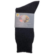 1 Pair Merino Wool Blend Work Socks Thermal Hiking Winter Warm Socks - Charcoal - 7-11 V563-BB-1MWSOX-CH-7_11