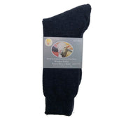 6 Pairs Merino Wool Blend Woolen Work Socks Hiking Heavy Duty Warm Thermal Bulk - Navy - 11-14 V563-BB-6MWSOX-NVY-11_14