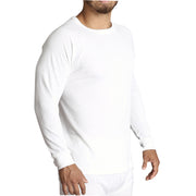 Mens Merino Wool Blend Thermal Top Long Sleeve Base Layer Underwear - Beige - XL