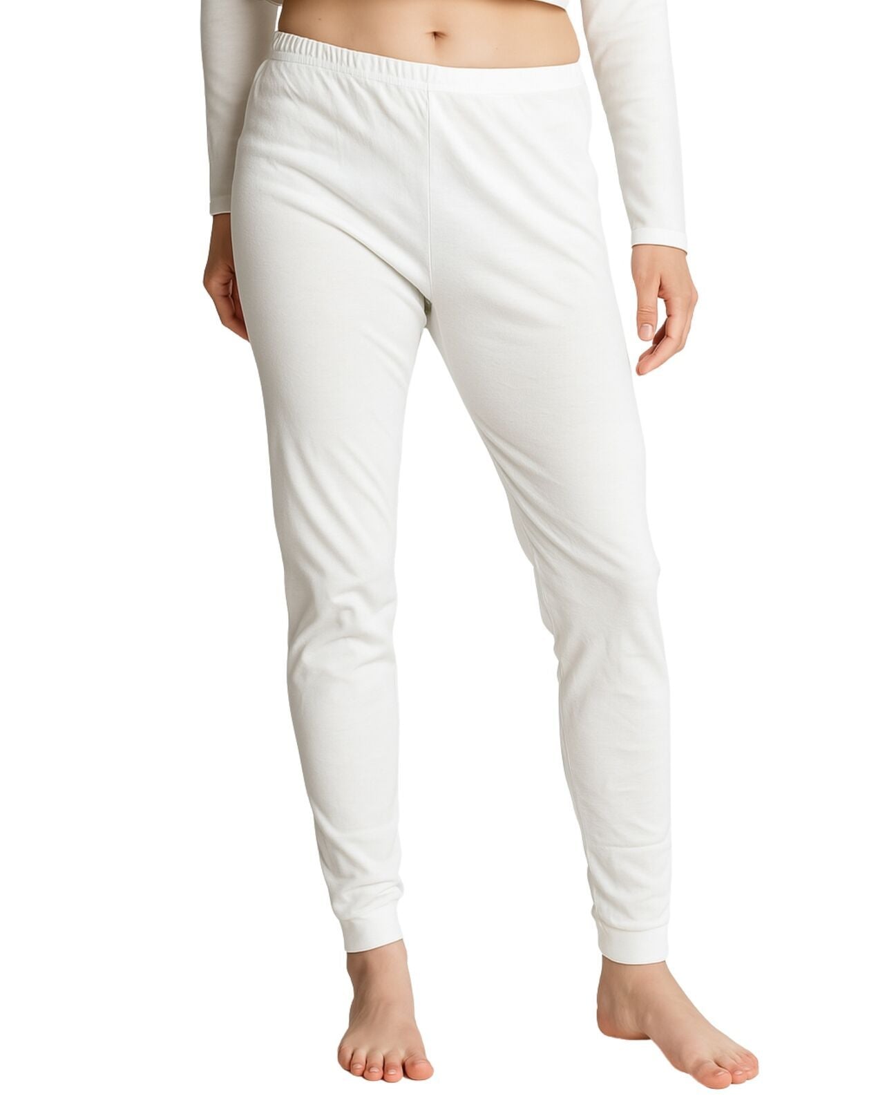 Womens Merino Wool Long Janes Thermal Underwear Layer Thermals Leggings Pants - Beige - 18-20 V563-BB-SI042-BG-18_20
