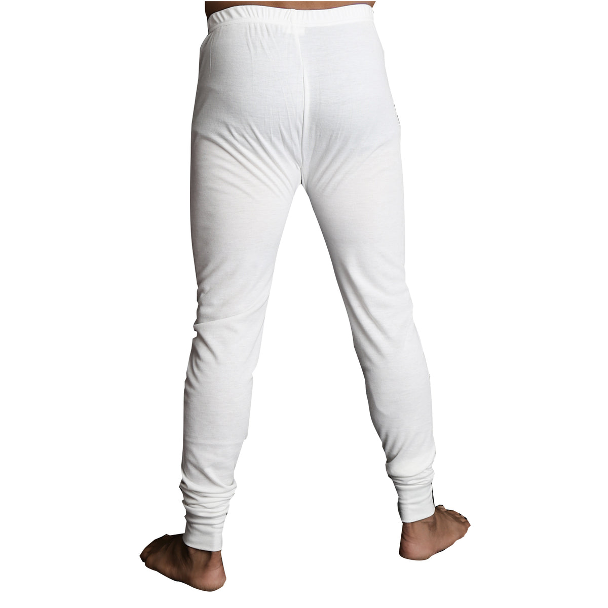 Mens Thermal Long John Pants Merino Wool Blend Base Layer Winter Warm - Beige - M V563-BB-SI043-BG-M