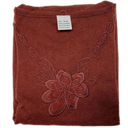 Womens Merino Wool Blend Thermal Top Long Sleeve V Neck Spencer Warm - Burgundy - 14-16 V563-BB-SI047-BUR-14_16