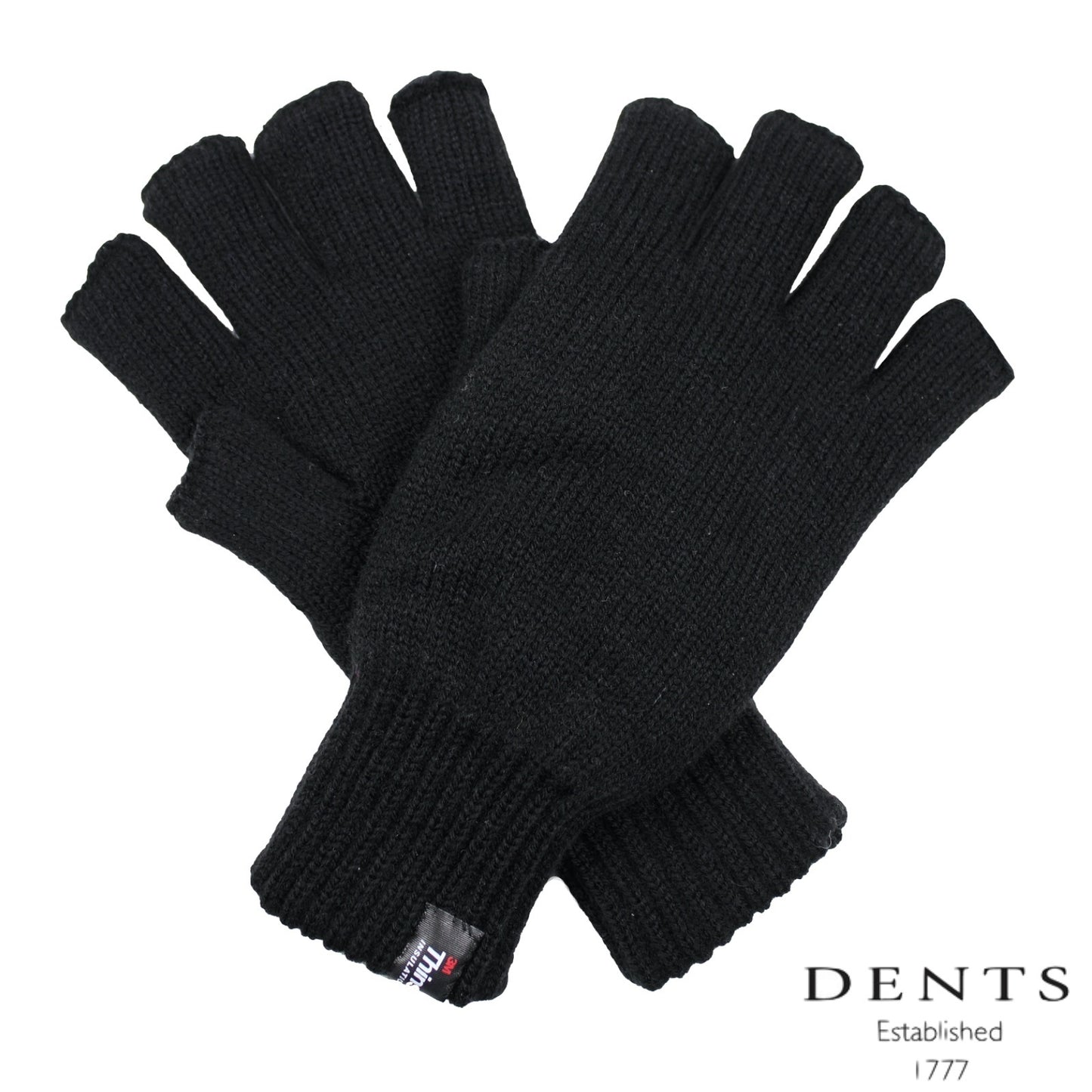 Dents 2pcs Set Mens 3M Thinsulate Pull-On Beanie + Knitted Fingerless Gloves V563-BEANIEGLOVES_SET4