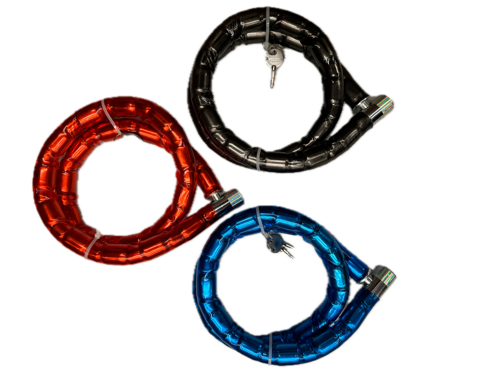 Thick Motorbike Bicycle Lock with Keys Bike Scooter Anti Theft Chain - Assorted V563-BIKECHAINLOCK-ASST-1PC