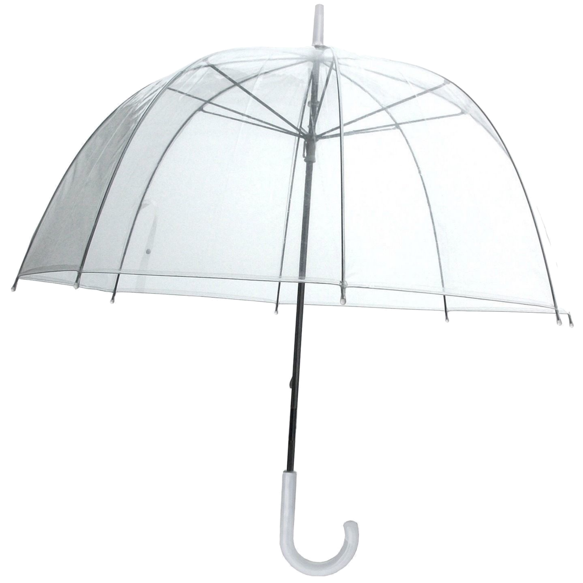 Birdcage Clear Dome Umbrella Wedding Rain Transparent Parasol Manual Bird Cage - Clear V563-BIRDCAGEUMB-CLEAR