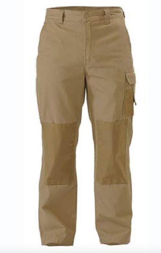 BISLEY Mens Razar Cordura Utility Pants Workwear Cotton Trousers Work BPU6110 - Khaki - 112R V563-BISLEY-BPU6110-KHAKI-112R