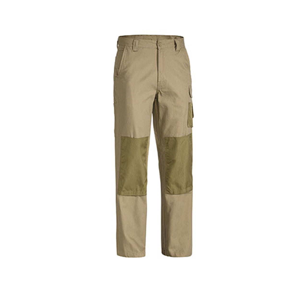 BISLEY Mens Razar Cordura Utility Pants Workwear Cotton Trousers Work BPU6110 - Khaki - 112R V563-BISLEY-BPU6110-KHAKI-112R
