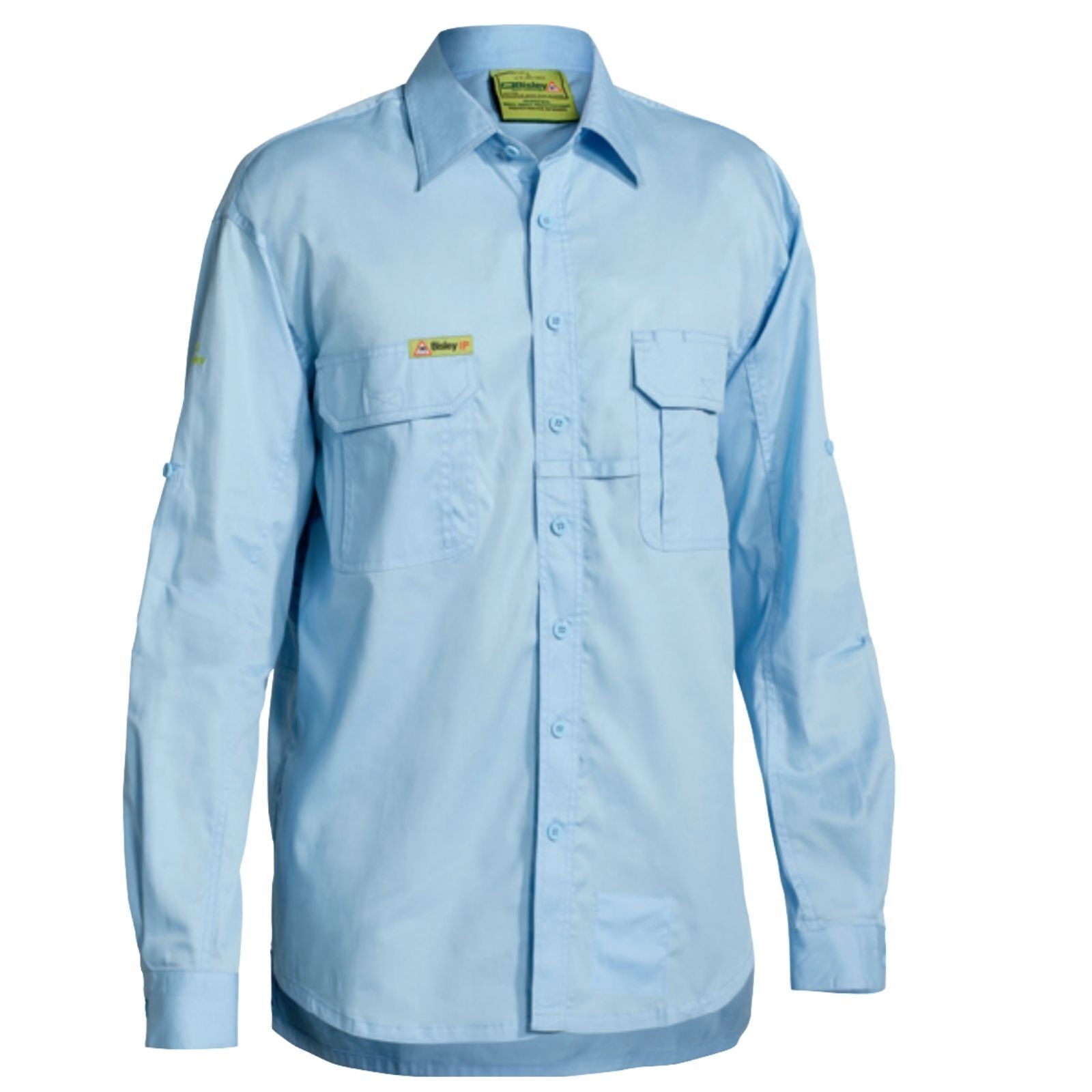 BISLEY Insect Protection Fishing Shirt Long Sleeve Casual Business Work Cotton - VRS6140_BBLB (Blue) - 5XL V563-BISLEY-INSCTPROOF-BLU-5XL