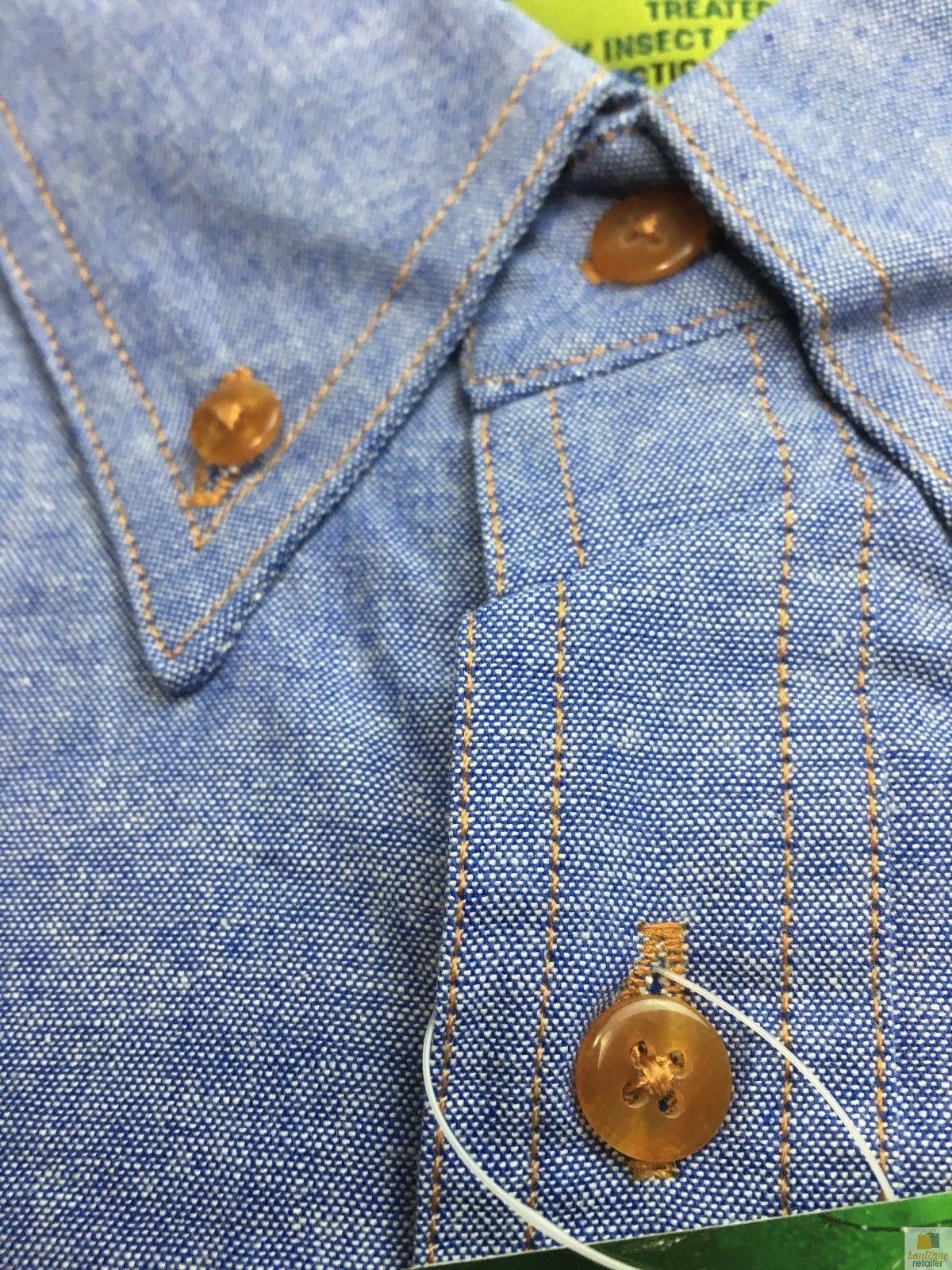 BISLEY Insect Protection Repellent Long Sleeve Casual Shirt Fishing Camping - Blue - S V563-BISLEY-ISCTSHIRT-BLU-S
