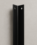 Heavy Duty Powder Coated Steel L Shape Corner Bracket 298mm x 38mm V563-BLACK_ANGLE_BRACKET