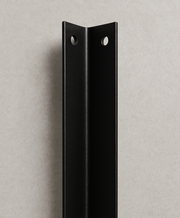 Heavy Duty Powder Coated Steel L Shape Corner Bracket 298mm x 38mm V563-BLACK_ANGLE_BRACKET