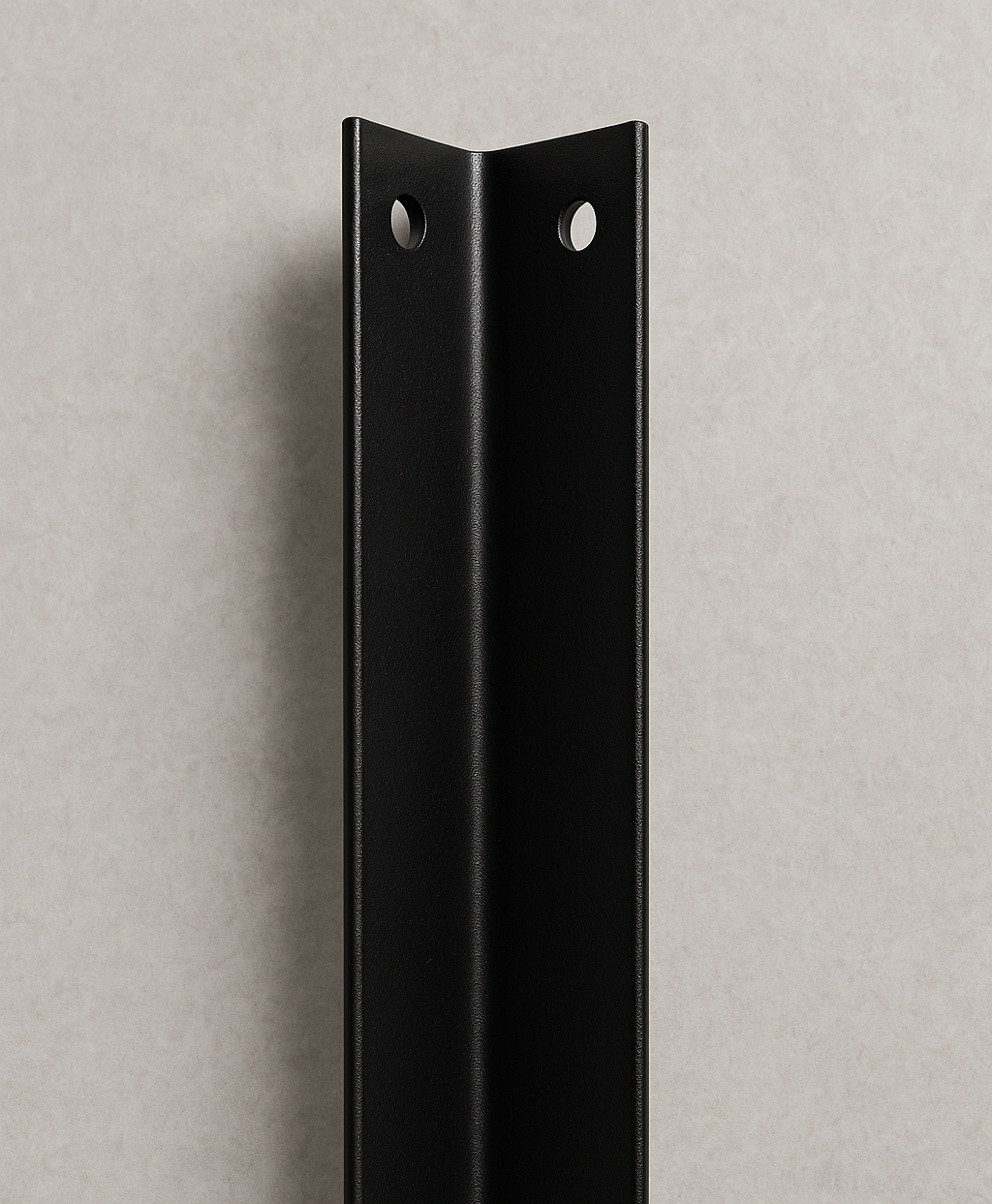 Heavy Duty Powder Coated Steel L Shape Corner Bracket 298mm x 38mm V563-BLACK_ANGLE_BRACKET