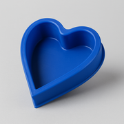Heart-Shaped Silicone Baking Mould - Blue V563-BLUE_BAKING_HEART