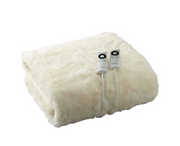 Sunbeam Sleep Perfect Super King Bed Wool Fleece Heated Blanket V563-BLW5681