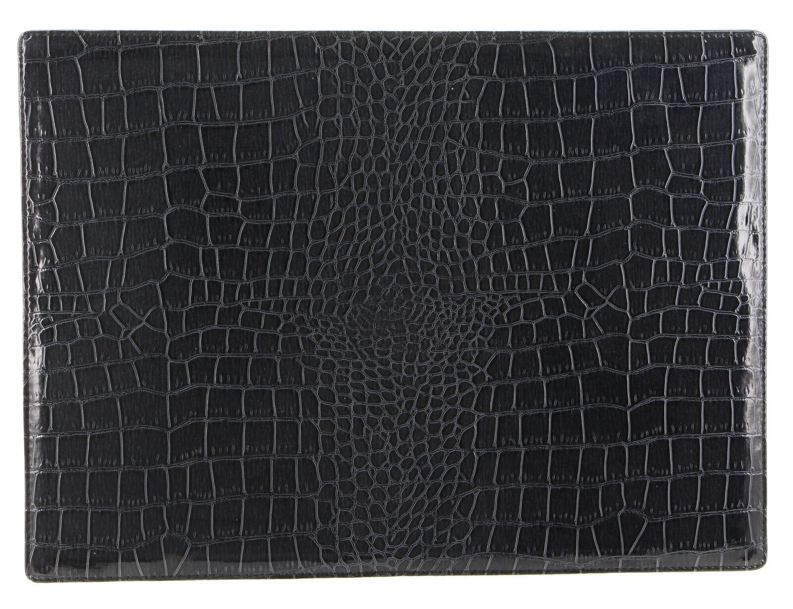 de Burg 4 Piece Table Place Mat Set Placemat with Croc Pattern - Blue V563-BM10537-BLUE