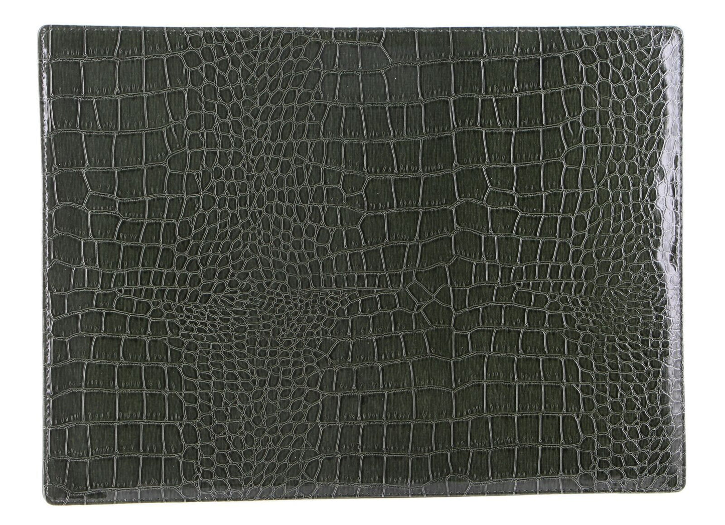de Burg 4 Piece Table Place Mat Set Placemat with Croc Pattern - Green V563-BM10537-GREEN