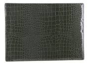de Burg 4 Piece Table Place Mat Set Placemat with Croc Pattern - Green V563-BM10537-GREEN