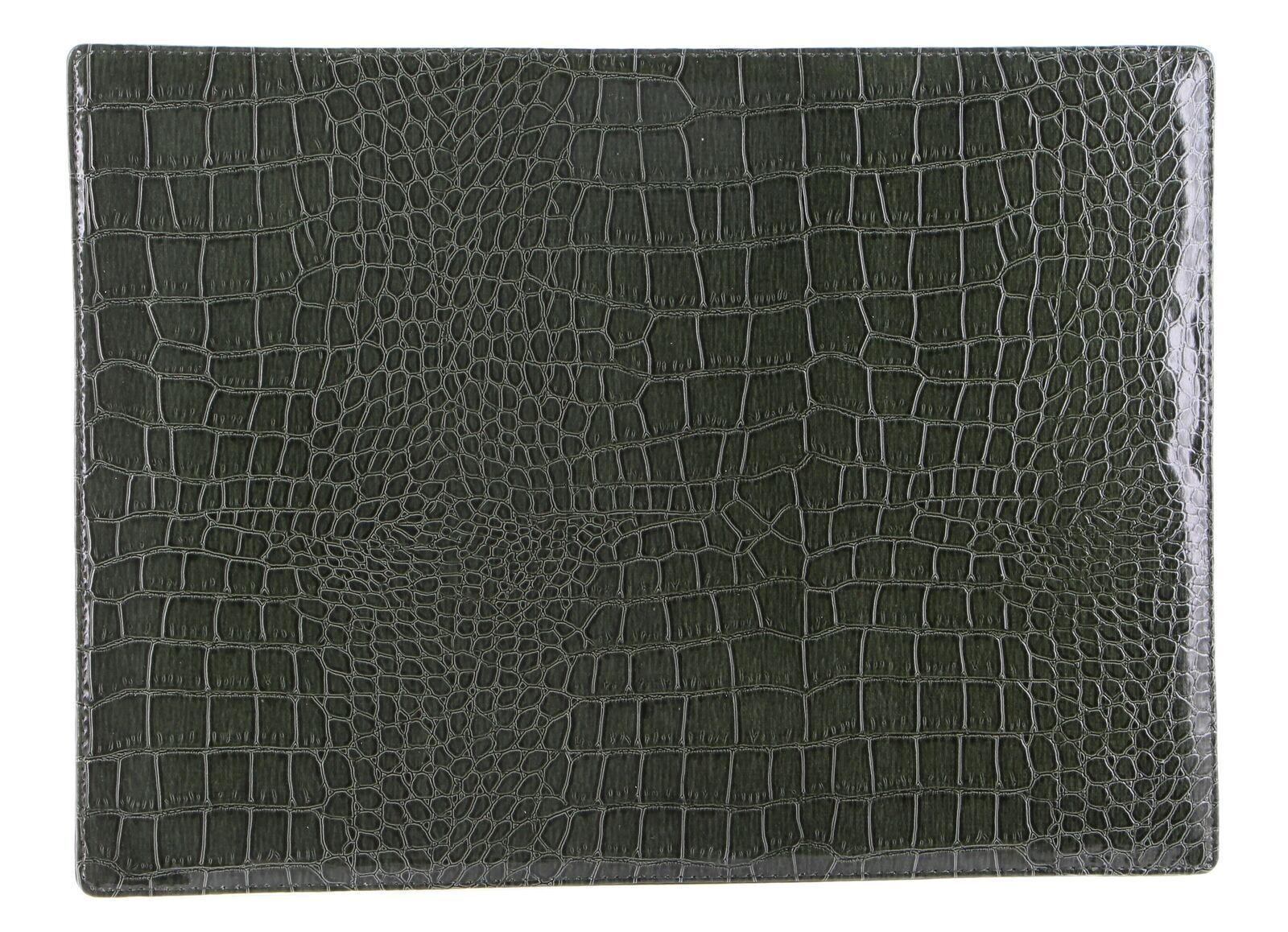 de Burg 4 Piece Table Place Mat Set Placemat with Croc Pattern - Green V563-BM10537-GREEN