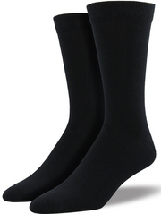 1 Pair Premium Bamboo Loose Top Socks Diabetic Diabetes Circulation Eco Sox - Black - 2-8 V563-BMBLSETOP-1PAIR-BLK-2_8