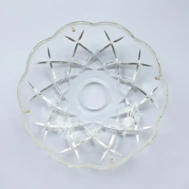 120mm Crystal Chandelier Bobeche Lamp Chandelier Part w/ Gold Pins (30mm Hole) V563-BOBECHE-1PCS