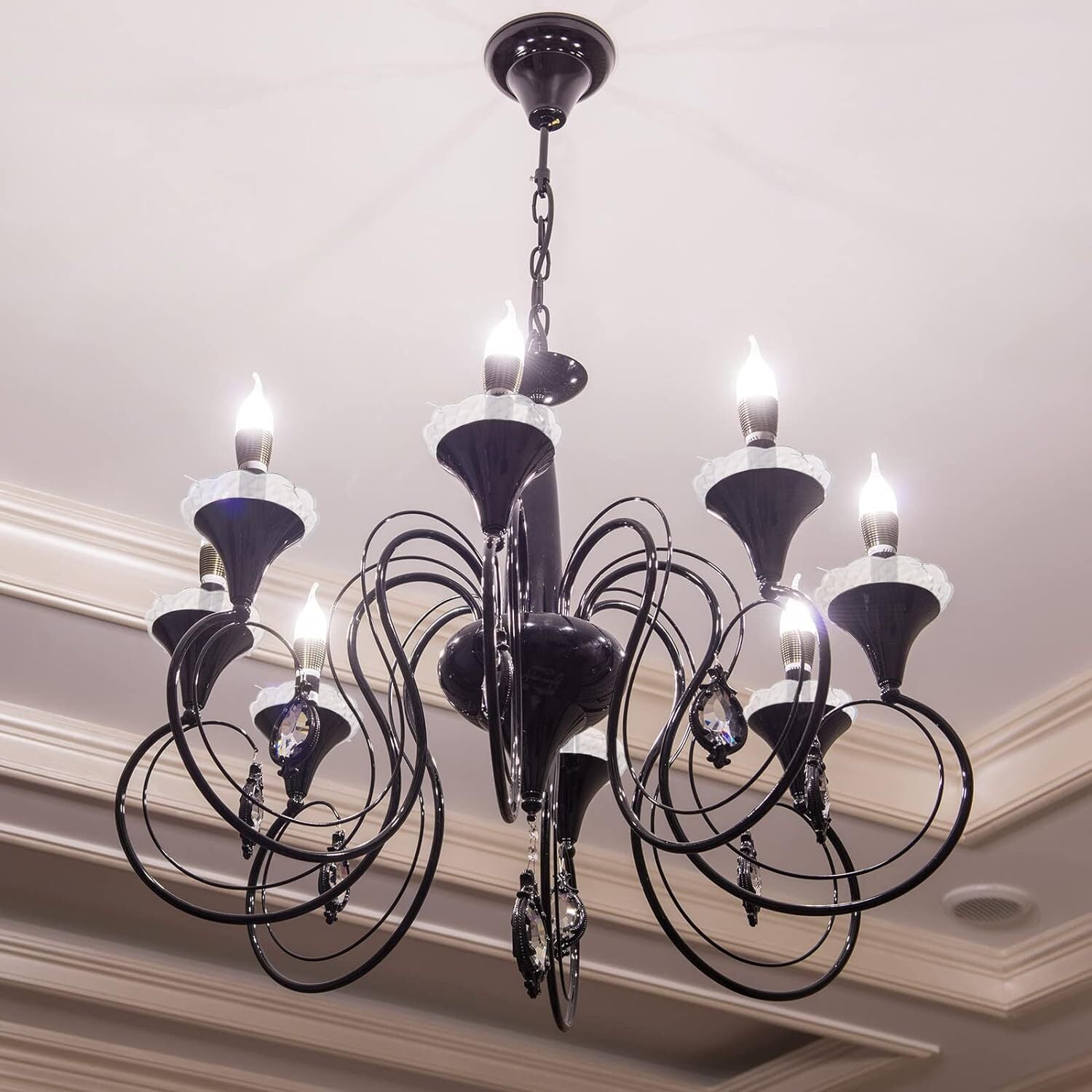 120mm Crystal Chandelier Bobeche Lamp Chandelier Part w/ Gold Pins (30mm Hole) V563-BOBECHE-1PCS