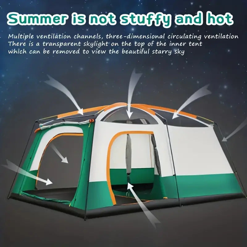 Tasman 3-5 Person Tent Camping Hiking Festival Sleeping - Green V563-BP33609