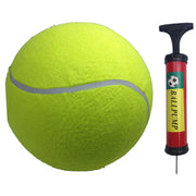 10" GIANT TENNIS BALL with BALL PUMP Air Inflator for Autographs Signatures V563-BR-10TENNISBALL-PUMP