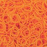 1200pcs Loom Bands Refill Kit Rubber DIY Bracelet Making Set - Plain Orange V563-BR-1200LOOMBDS-PLNORNG