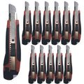 12x BOX CUTTERS Knife Retractable Blade Snap Off Razor 18mm Durable Opener BULK V563-BR-12BOXCUTTERS