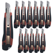 12x BOX CUTTERS Knife Retractable Blade Snap Off Razor 18mm Durable Opener BULK V563-BR-12BOXCUTTERS