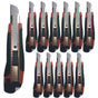 12x BOX CUTTERS Knife Retractable Blade Snap Off Razor 18mm Durable Opener BULK V563-BR-12BOXCUTTERS