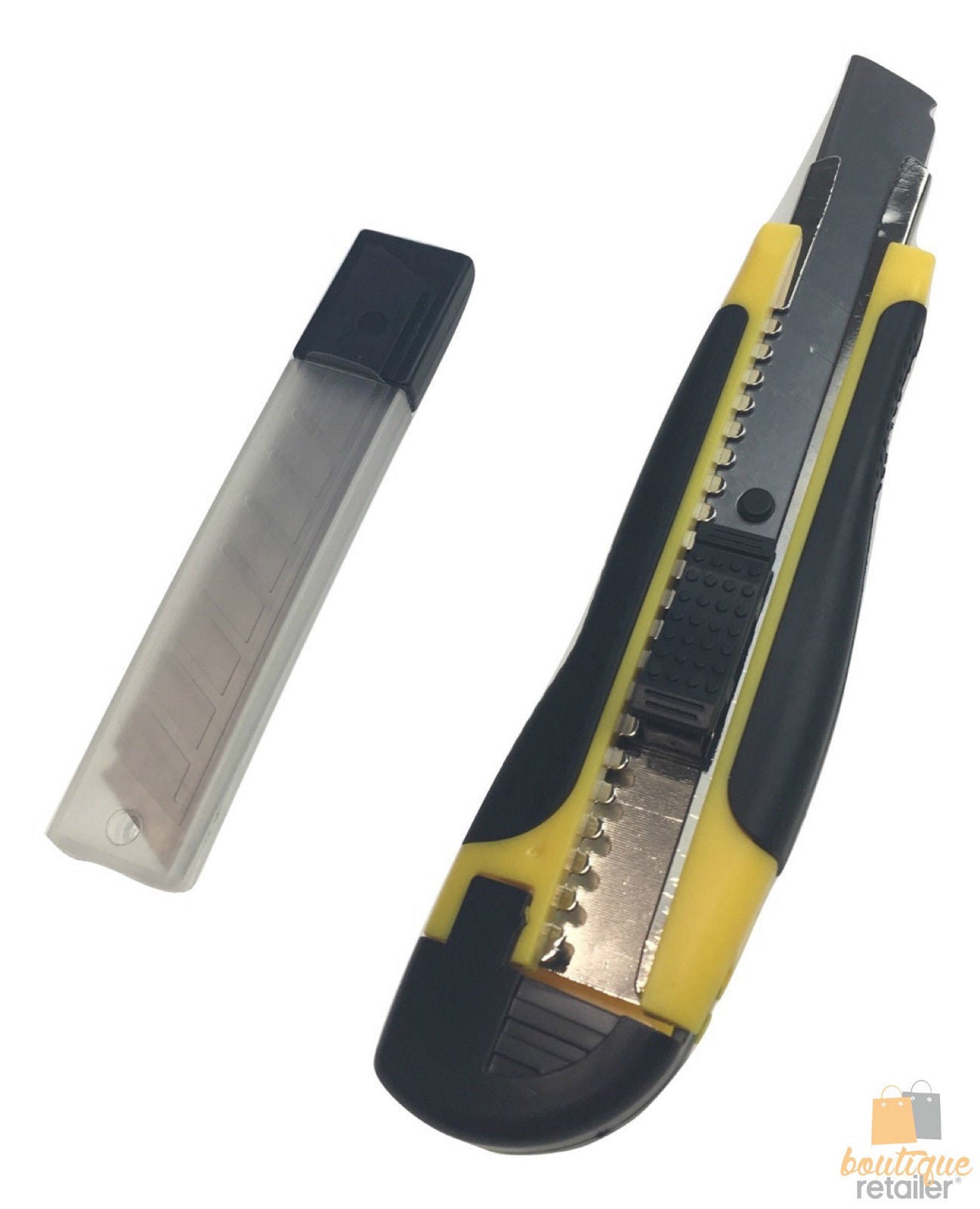 12x BOX CUTTERS Knife Retractable Blade Snap Off Razor 18mm Durable Opener BULK V563-BR-12BOXCUTTERS