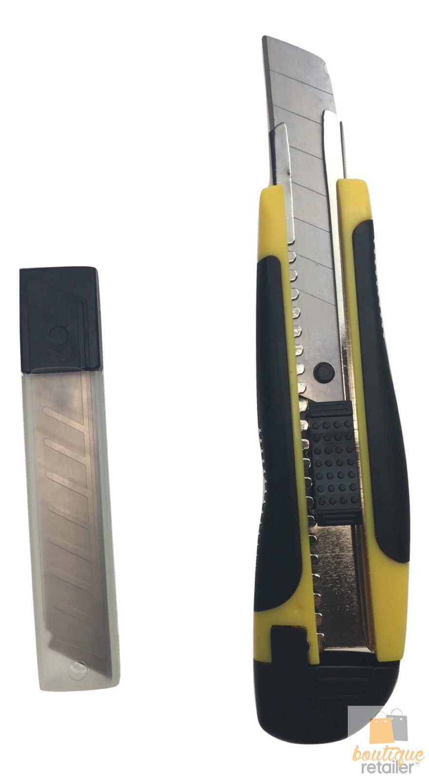 12x BOX CUTTERS Knife Retractable Blade Snap Off Razor 18mm Durable Opener BULK V563-BR-12BOXCUTTERS