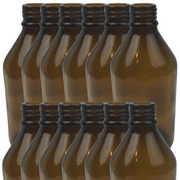 12x 600ml Amber Glass Bottle Cosmetic Essential Oil General Purpose Storage V563-BR-12BWNMEDGLASS