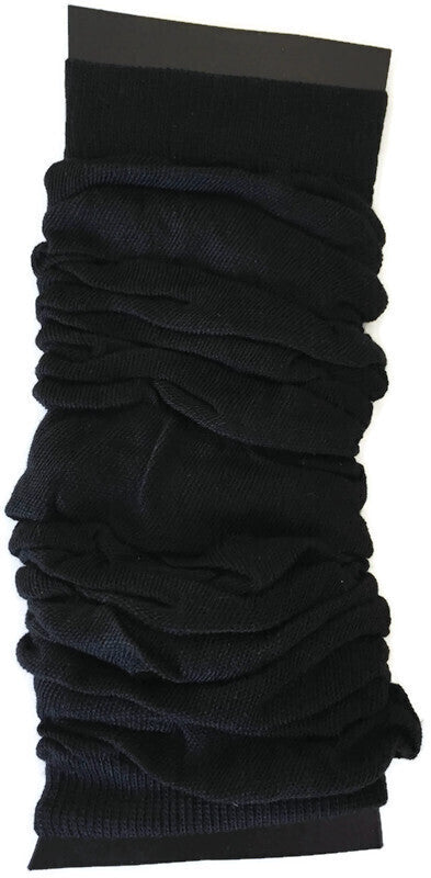 12 LEG WARMERS Knitted Womens Neon Party Knit Ankle Fluro Dance Costume 80s BULK - Black V563-BR-12NNLEGWRMR-BLK