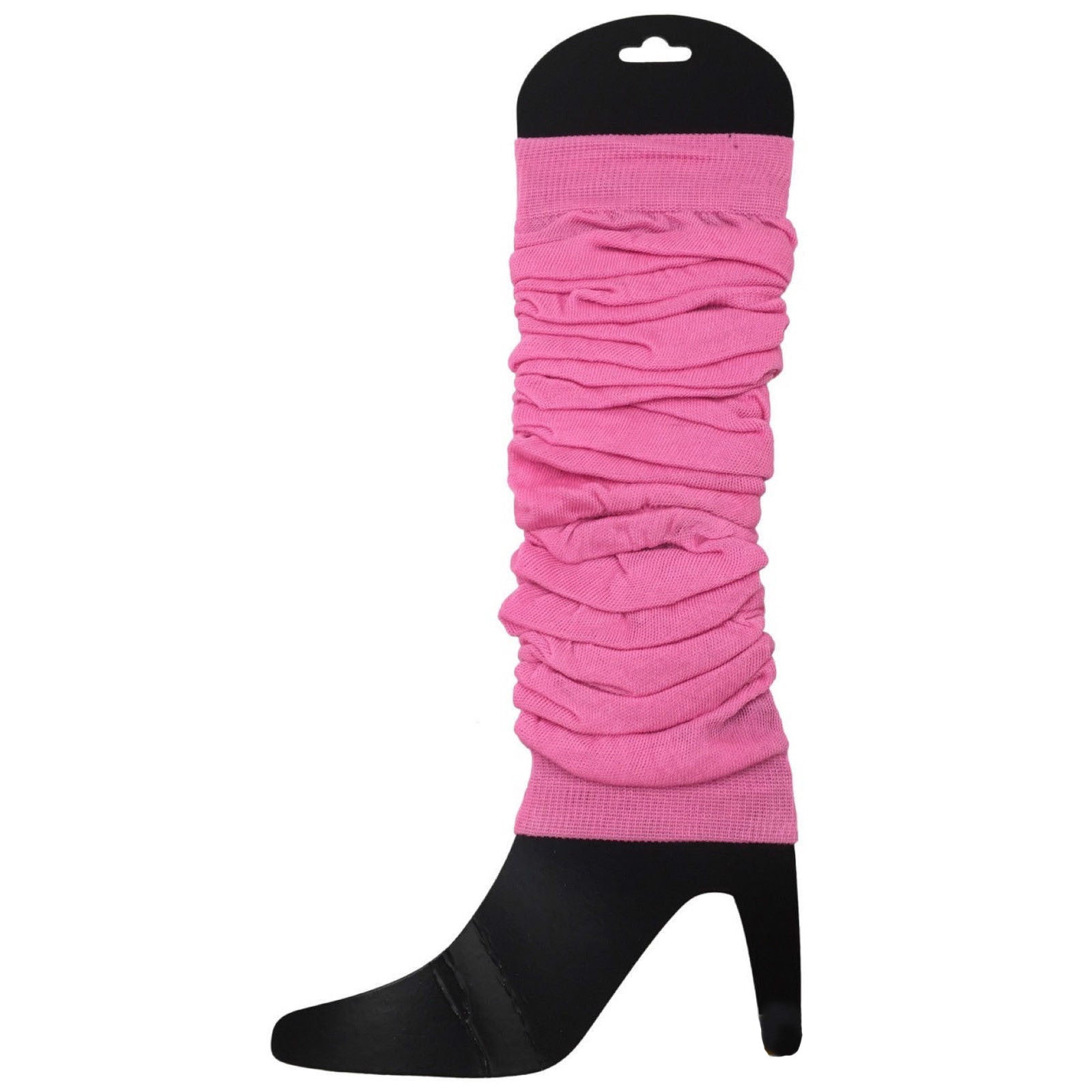 12 LEG WARMERS Knitted Womens Neon Party Knit Ankle Fluro Dance Costume 80s BULK - Light Pink V563-BR-12NNLEGWRMR-LHTPNK