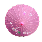12x PARASOL UMBRELLA Chinese Japanese Bamboo Flower Pattern 80cm Large BULK - Light Pink V563-BR-12PARUMBRLA-LTPNK