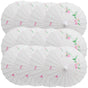 12x PARASOL UMBRELLA Chinese Japanese Bamboo Flower Pattern 80cm Large BULK - White V563-BR-12PARUMBRLA-WHT