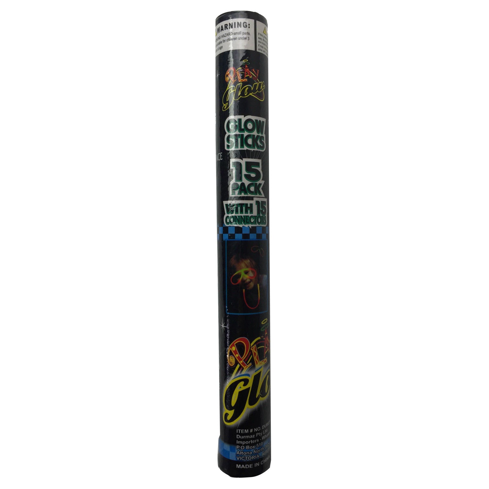 15 GLOW STICKS Party Light Glow In The Dark Rave NECKLACE Disco Bulk V563-BR-15GLWSTKS