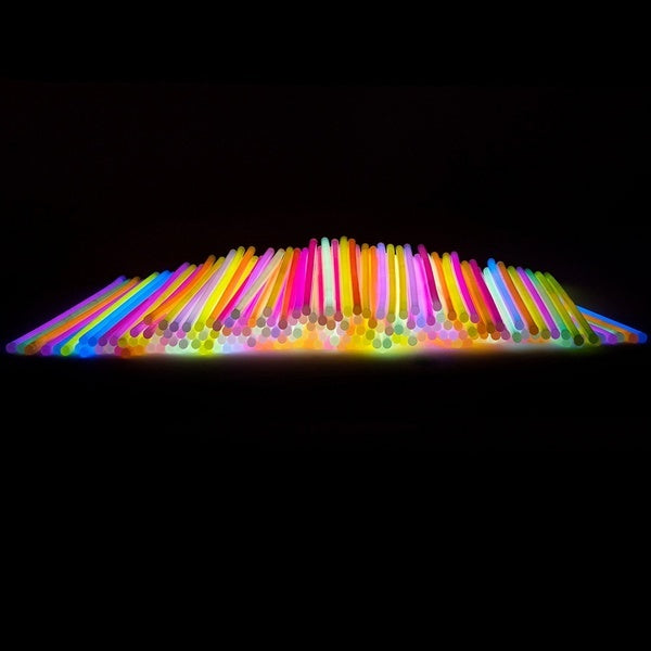 15 GLOW STICKS Party Light Glow In The Dark Rave NECKLACE Disco Bulk V563-BR-15GLWSTKS