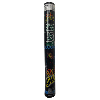 15 GLOW STICKS Party Light Glow In The Dark Rave NECKLACE Disco Bulk V563-BR-15GLWSTKS