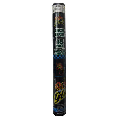 15 GLOW STICKS Party Light Glow In The Dark Rave NECKLACE Disco Bulk V563-BR-15GLWSTKS