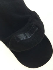 1x NO SHOW COTTON SOCKS Non Slip Heel Grip Low Cut Invisible Footlet Seamless - Black - 2-8 V563-BR-1NSHOWCTNSOX-BLK-2_8