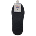 1x NO SHOW COTTON SOCKS Non Slip Heel Grip Low Cut Invisible Footlet Seamless - Charcoal - 2-8 V563-BR-1NSHOWCTNSOX-CHRCL-2_8