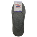 1x NO SHOW COTTON SOCKS Non Slip Heel Grip Low Cut Invisible Footlet Seamless - Grey - 2-8 V563-BR-1NSHOWCTNSOX-GRY-2_8