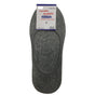 1x NO SHOW COTTON SOCKS Non Slip Heel Grip Low Cut Invisible Footlet Seamless - Grey - 2-8 V563-BR-1NSHOWCTNSOX-GRY-2_8