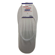 1x NO SHOW COTTON SOCKS Non Slip Heel Grip Low Cut Invisible Footlet Seamless - White - 2-8 V563-BR-1NSHOWCTNSOX-WHT-2_8