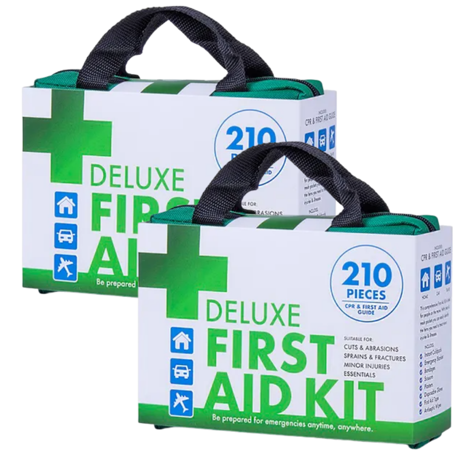 2x 210PCS EMERGENCY FIRST AID KIT Medical Travel Set Workplace Office ARTG BULK V563-BR-2-210P-DXFIRSTAIDKIT